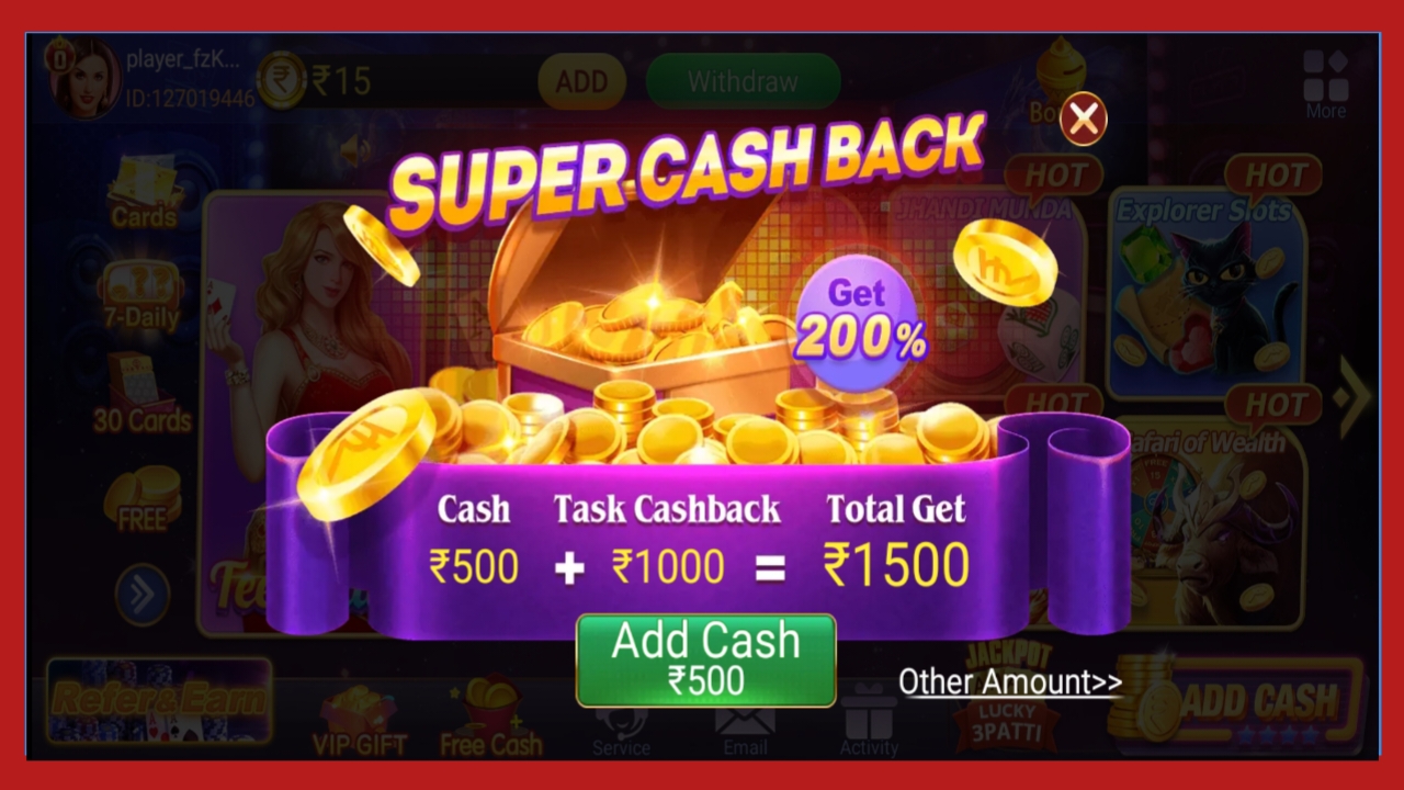 Add teen Patti Master